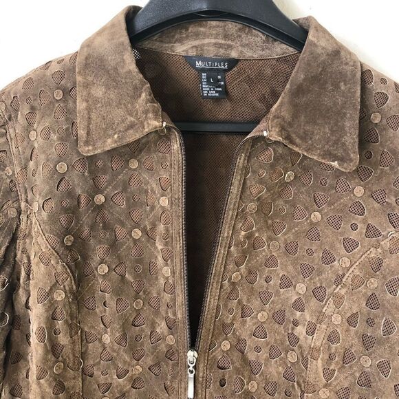 Multiples Leather Jacket Size L - Picture 2 of 7